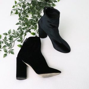 Public Desire Lia Black Suede Booties